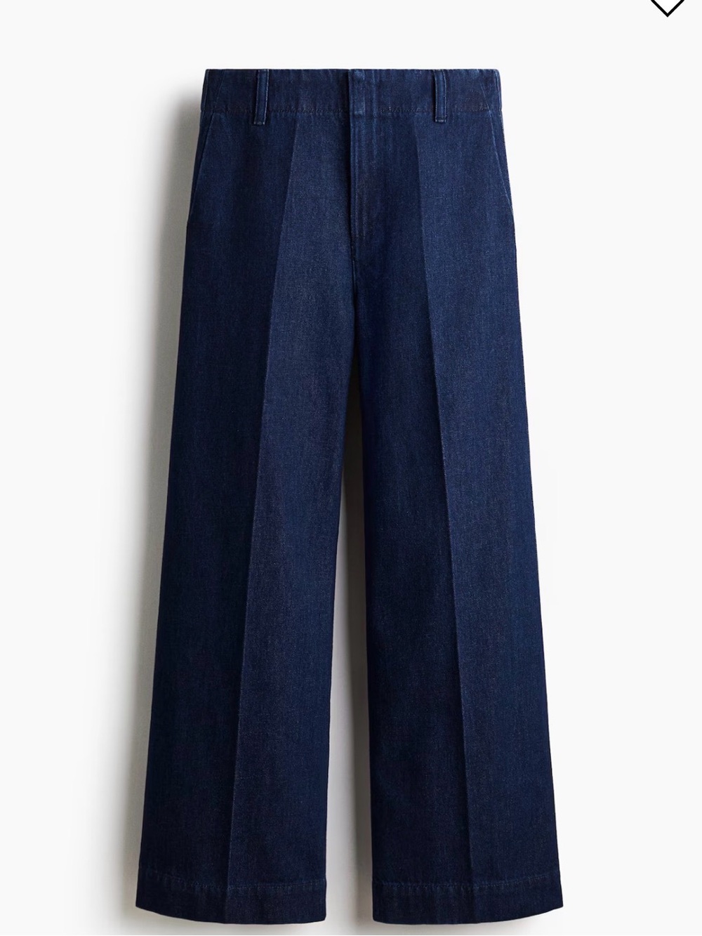 H&M Women's Dark Blue Wide-Leg Jeans